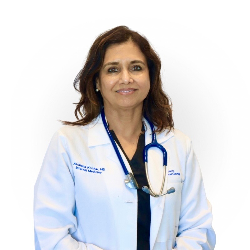 Portrait of Archana Kochar, MD, board-certified internal medicine physician