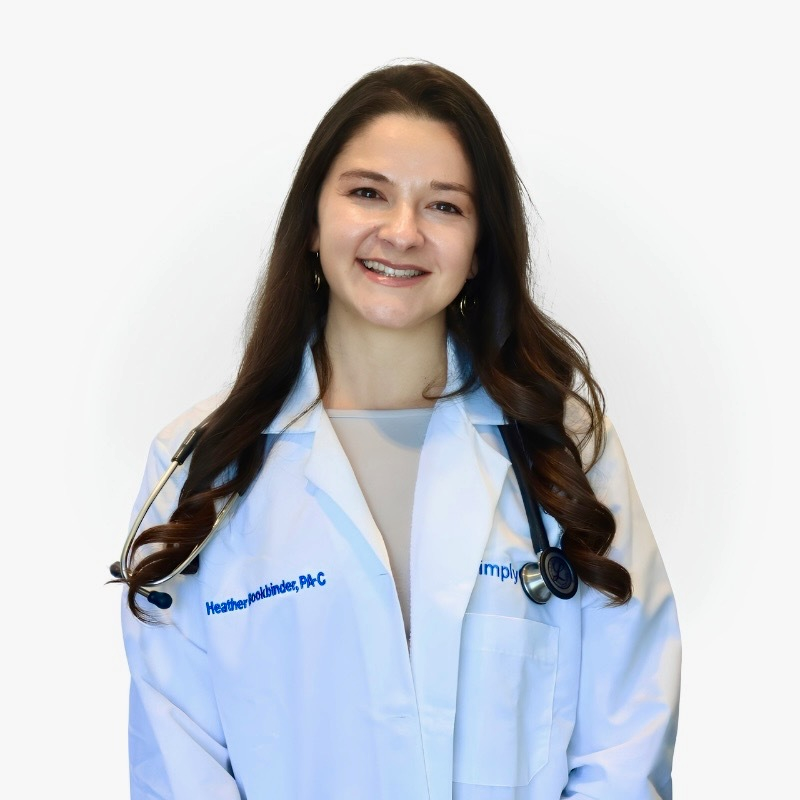 Portrait of Heather Bookbinder, PA-C, board-certified physician assistant